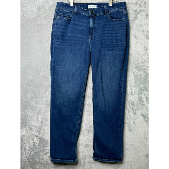 Lane Bryant Jeans Womens 20 Blue High Rise Straight Curvy Fit Flex Magic Waist - Picture 1 of 12